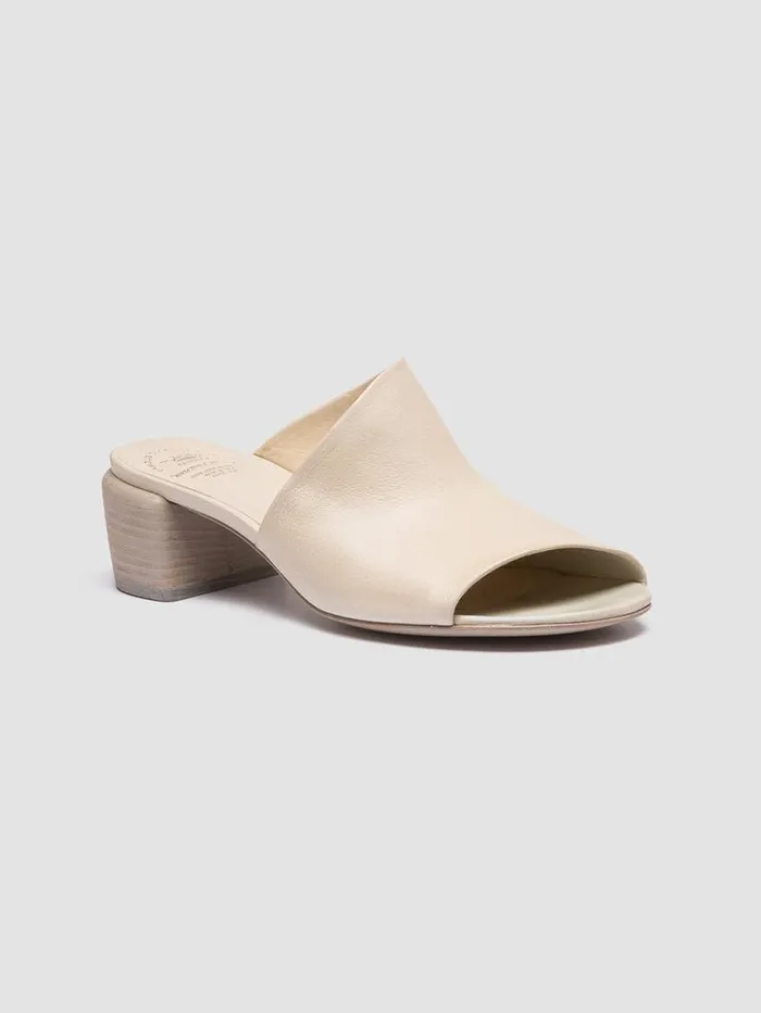 Women Officine Creative Footwear HADRY 008 White Leather Slide Sandals Women Officine Creative Footwear HADRY 008 White Leather Slide Sandals