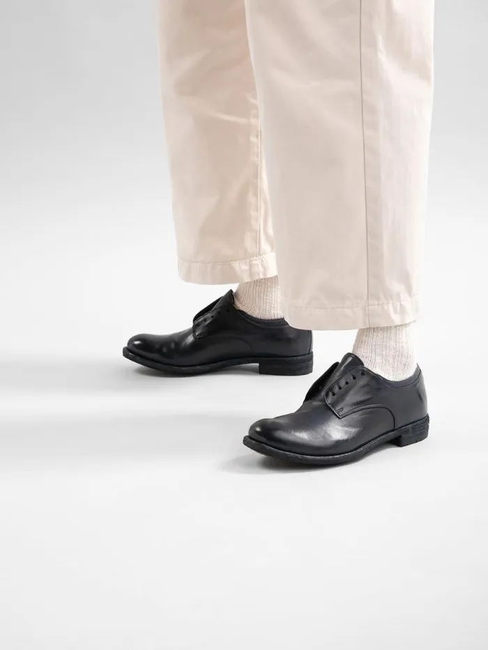 Women Officine Creative Footwear LEXIKON 012 Black Leather Derby Shoes Women Officine Creative Footwear LEXIKON 012 Black Leather Derby Shoes