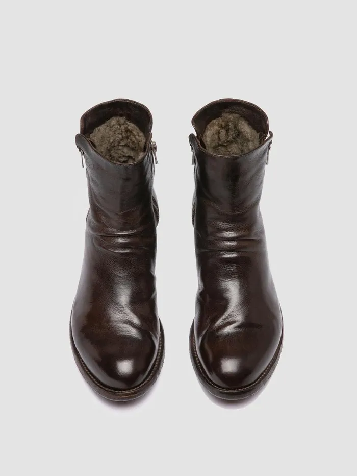 Women Officine Creative Footwear LEXIKON 097 Brown Leather Booties