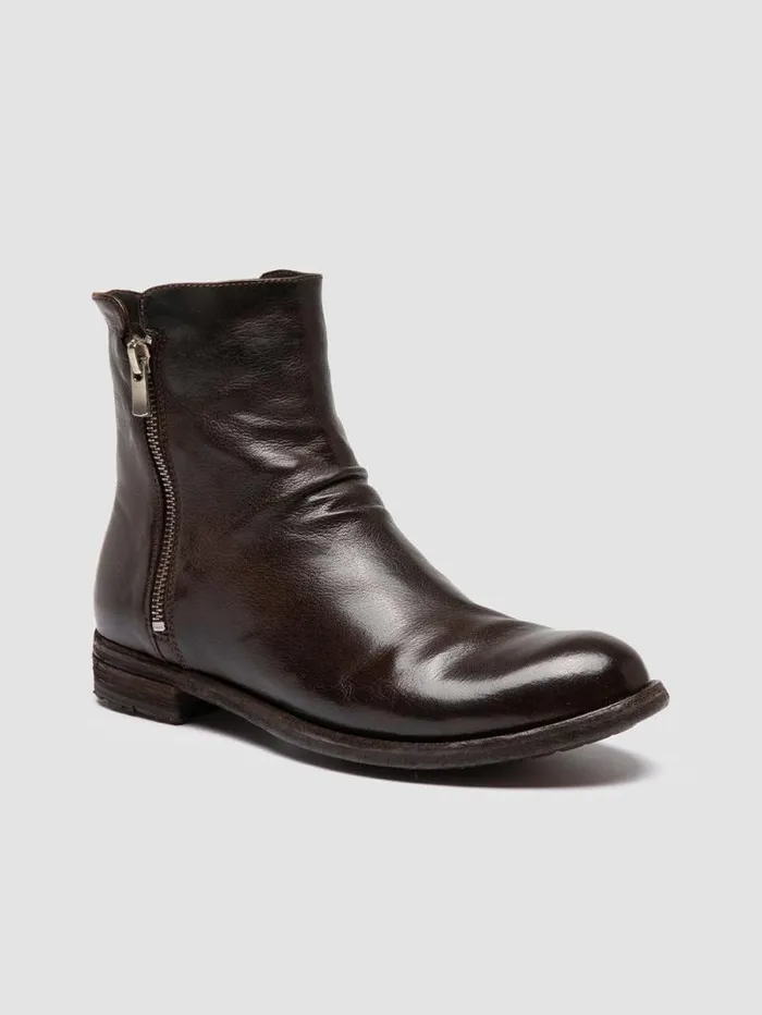 Women Officine Creative Footwear LEXIKON 097 Brown Leather Booties