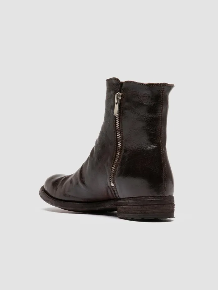 Women Officine Creative Footwear LEXIKON 097 Brown Leather Booties