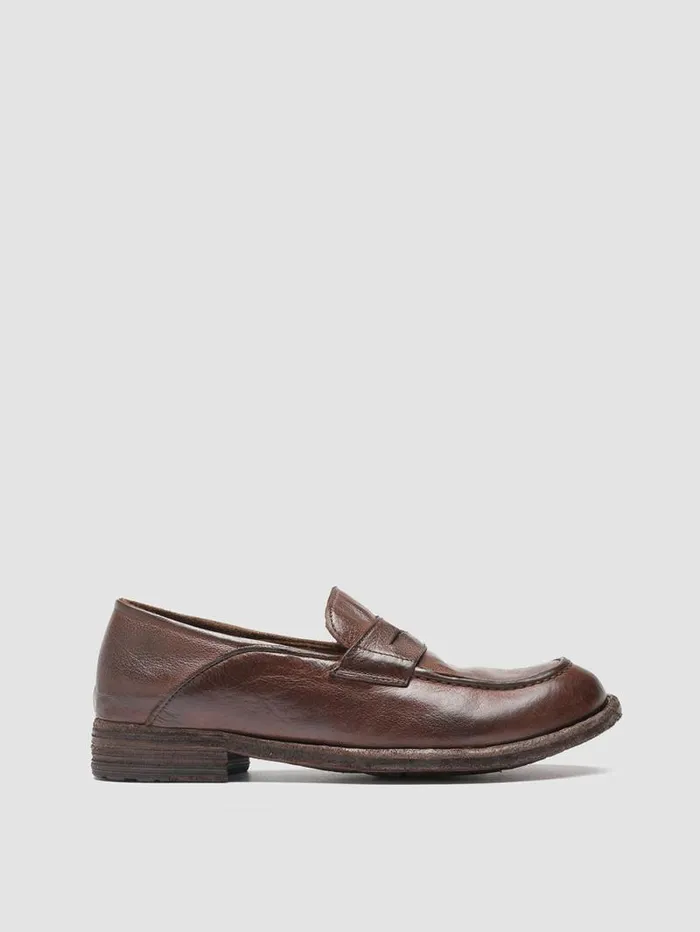 Women Officine Creative Footwear LEXIKON 140 Cigar Leather Penny Loafers