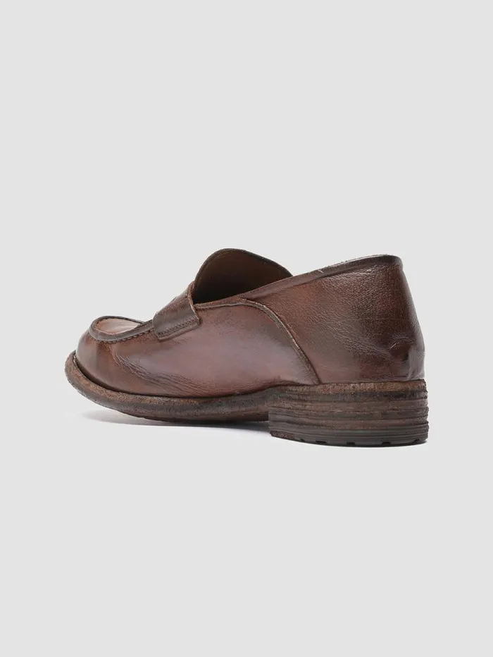 Women Officine Creative Footwear LEXIKON 140 Cigar Leather Penny Loafers