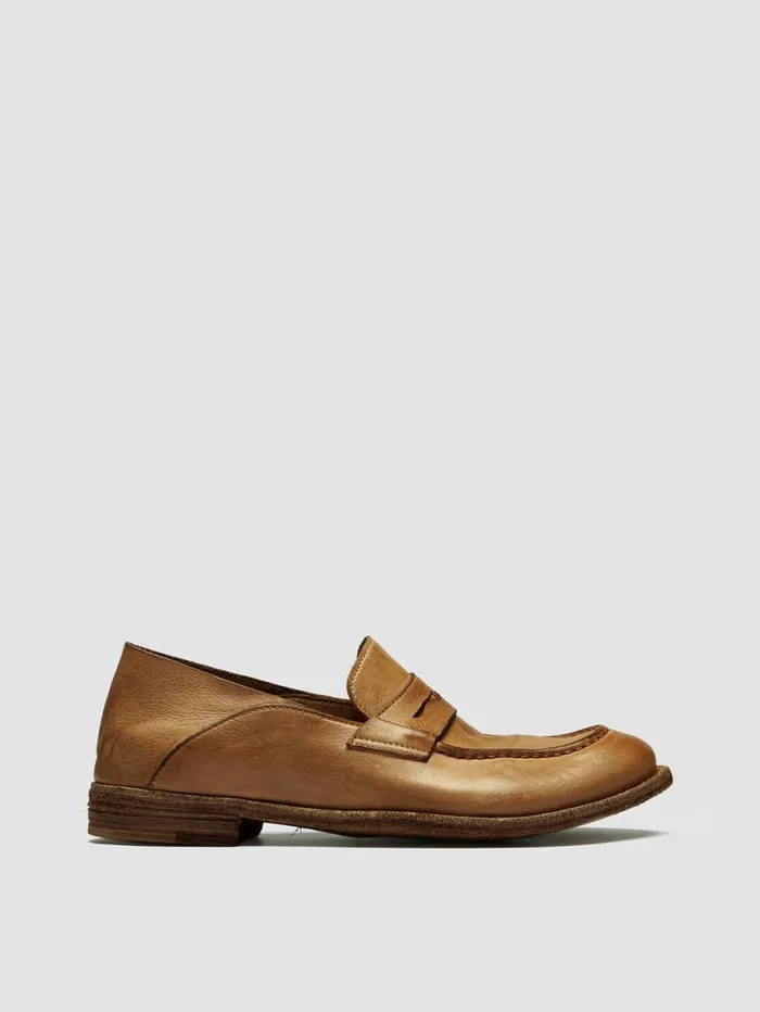 Women Officine Creative Footwear LEXIKON 516 Brown Woven Leather Loafers