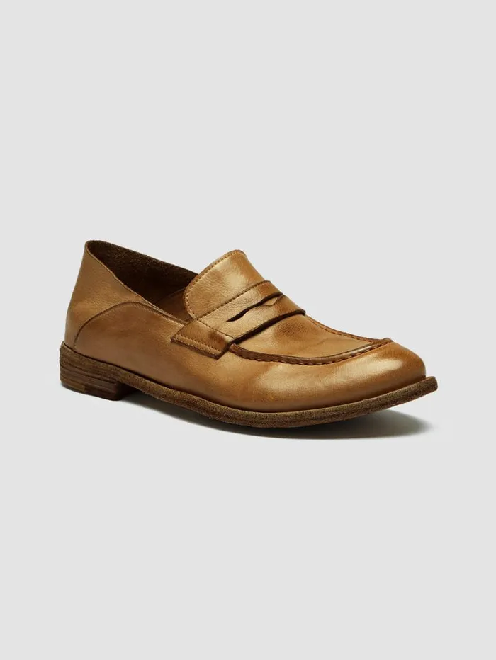 Women Officine Creative Footwear LEXIKON 516 Brown Woven Leather Loafers Women Officine Creative Footwear LEXIKON 516 Brown Woven Leather Loafers
