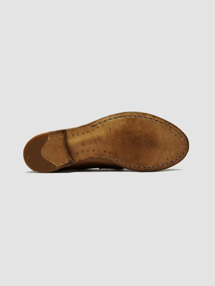 Women Officine Creative Footwear LEXIKON 516 Brown Woven Leather Loafers Women Officine Creative Footwear LEXIKON 516 Brown Woven Leather Loafers