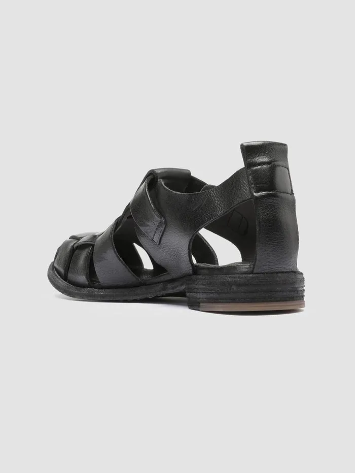 Women Officine Creative Footwear LEXIKON 536 Black Leather Sandals Women Officine Creative Footwear LEXIKON 536 Black Leather Sandals