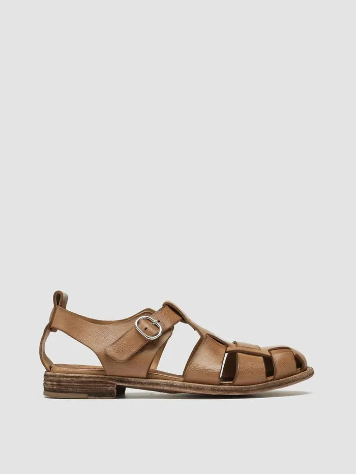 Women Officine Creative Footwear LEXIKON 536 Brown Leather Sandals