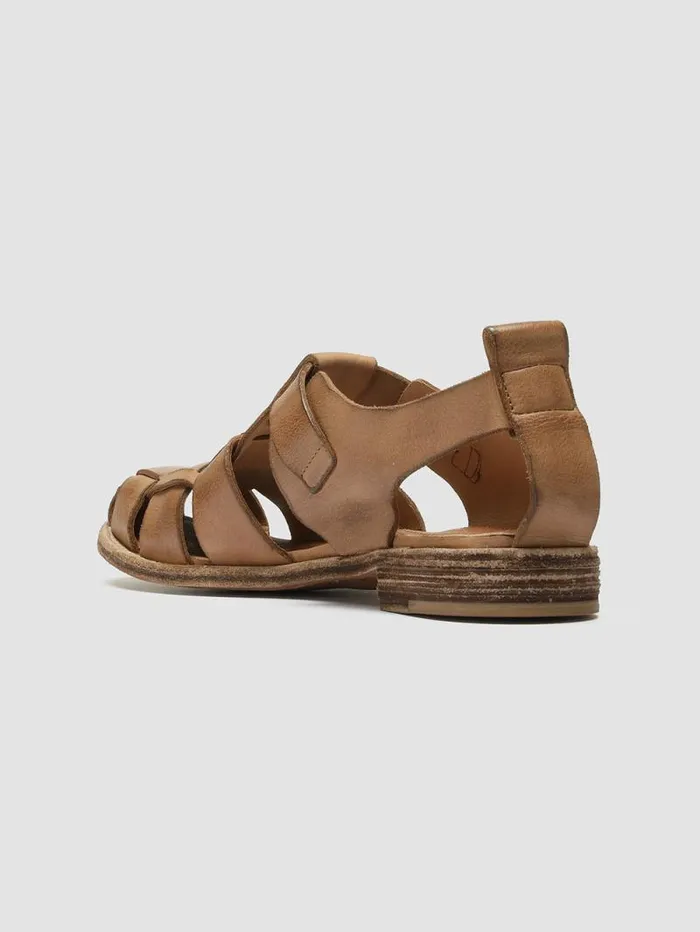 Women Officine Creative Footwear LEXIKON 536 Brown Leather Sandals Women Officine Creative Footwear LEXIKON 536 Brown Leather Sandals
