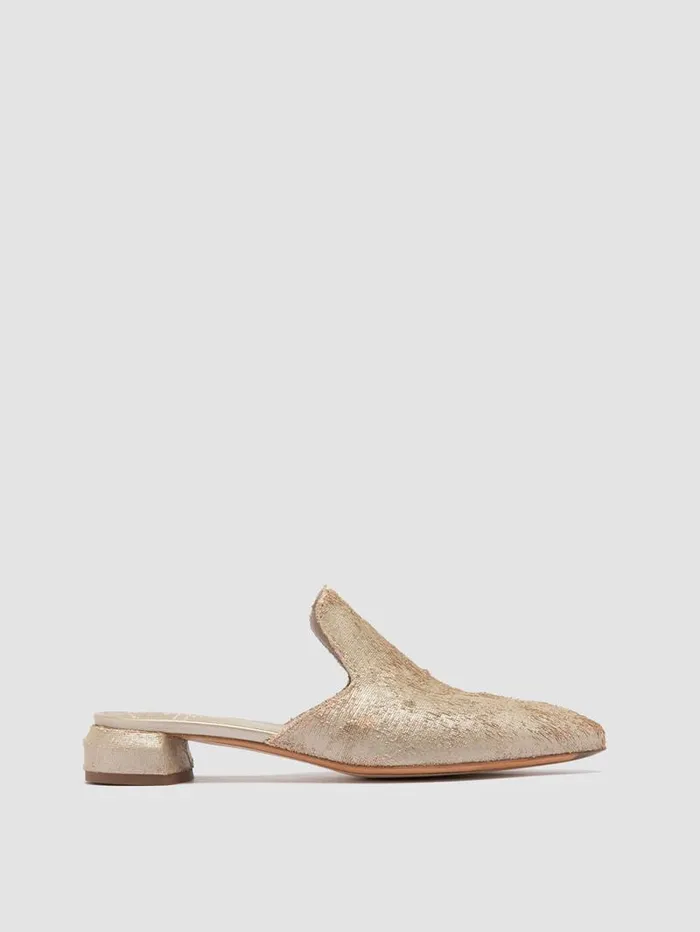 Women Officine Creative Footwear SAGE 106 Beige Leather Mule Sandals