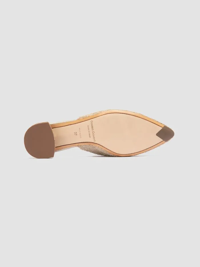 Women Officine Creative Footwear SAGE 106 Beige Leather Mule Sandals Women Officine Creative Footwear SAGE 106 Beige Leather Mule Sandals