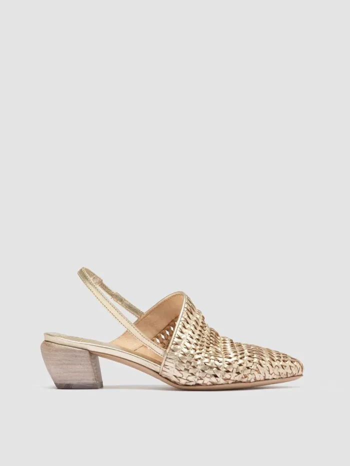 Women Officine Creative Footwear SALLY 032 Platino Opaco Platinum Slingback Sandals