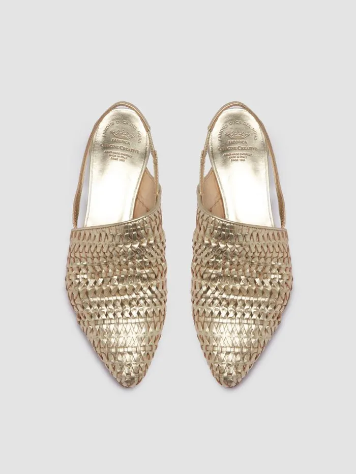 Women Officine Creative Footwear SALLY 032 Platino Opaco Platinum Slingback Sandals Women Officine Creative Footwear SALLY 032 Platino Opaco Platinum Slingback Sandals