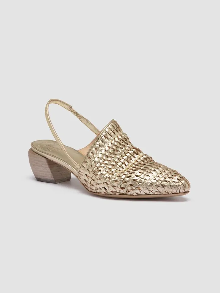 Women Officine Creative Footwear SALLY 032 Platino Opaco Platinum Slingback Sandals Women Officine Creative Footwear SALLY 032 Platino Opaco Platinum Slingback Sandals