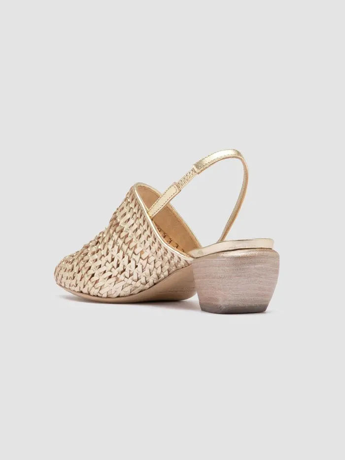 Women Officine Creative Footwear SALLY 032 Platino Opaco Platinum Slingback Sandals Women Officine Creative Footwear SALLY 032 Platino Opaco Platinum Slingback Sandals