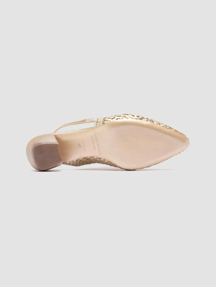 Women Officine Creative Footwear SALLY 032 Platino Opaco Platinum Slingback Sandals Women Officine Creative Footwear SALLY 032 Platino Opaco Platinum Slingback Sandals