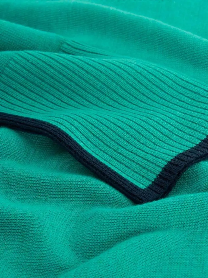 Women OLIVE CREW NECK COTTON JUMPER Bright Teal White Stuff Knitwear Women OLIVE CREW NECK COTTON JUMPER Bright Teal White Stuff Knitwear