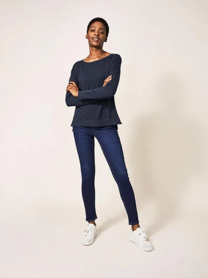 Women Olivia Jumper French Navy White Stuff Knitwear