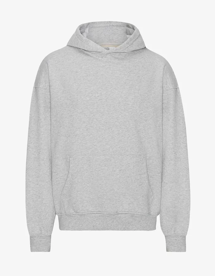Women Organic Oversized Hood 8211 Heather Grey Hoodies Colorfulstandard