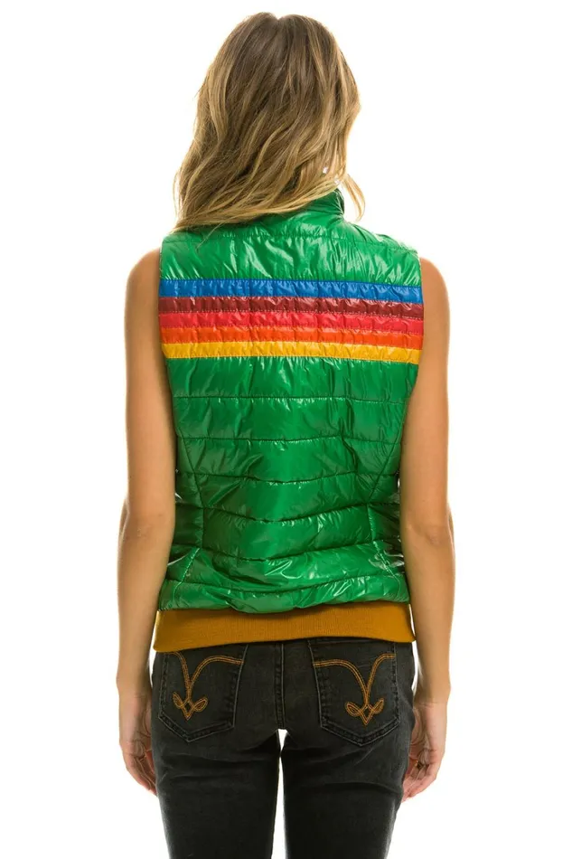 Women Outerwear Aviator Nation WOMEN039S 5 STRIPE VEST 8211 GLOSSY AMAZON Women Outerwear Aviator Nation WOMEN039S 5 STRIPE VEST 8211 GLOSSY AMAZON