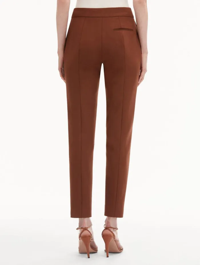 Women Pants and Skirts Oscar De La Renta ZipFront Skinny Pant Cocoa Women Pants and Skirts Oscar De La Renta ZipFront Skinny Pant Cocoa