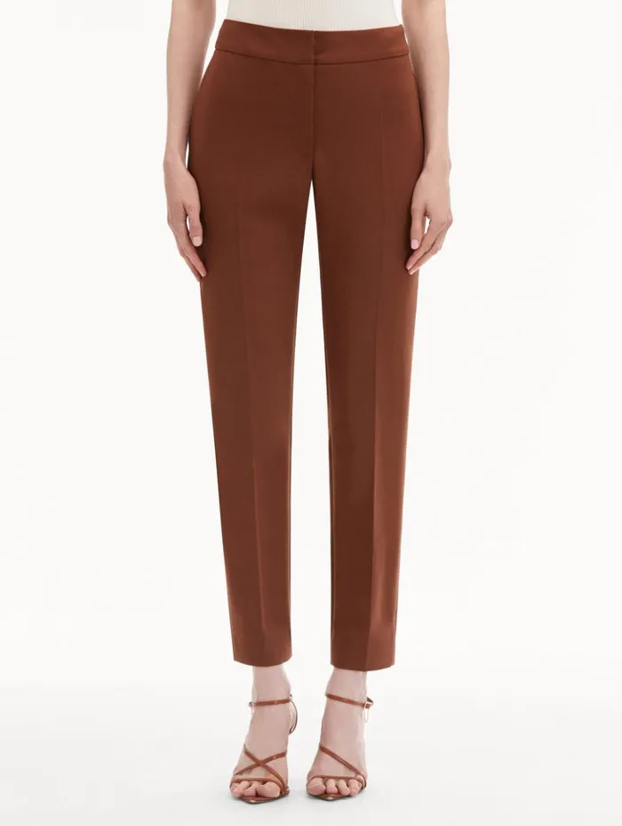 Women Pants and Skirts Oscar De La Renta ZipFront Skinny Pant Cocoa Women Pants and Skirts Oscar De La Renta ZipFront Skinny Pant Cocoa