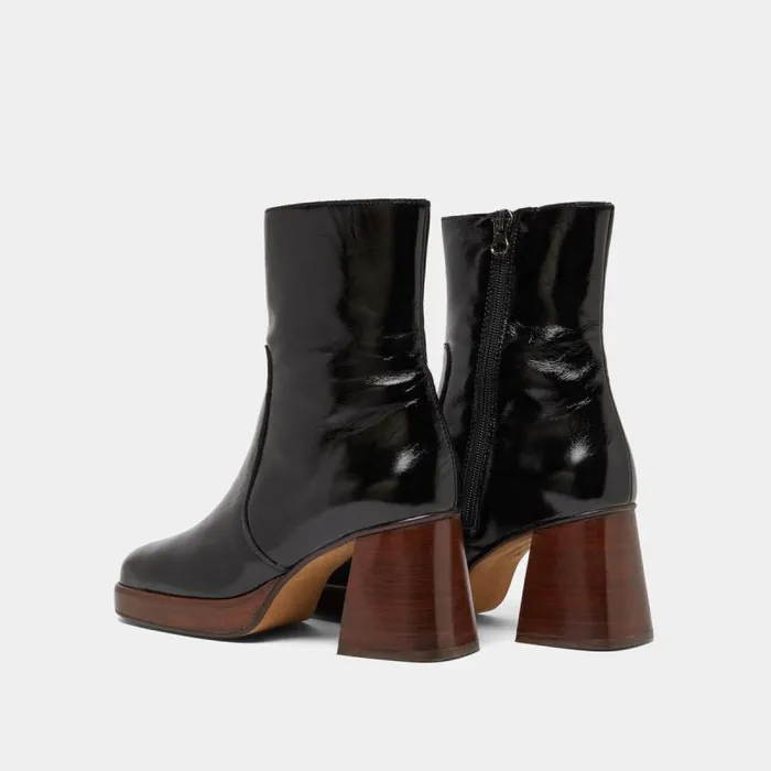 Women Platform Ankle Boots Black JONAK Ankle Boots Lowboots