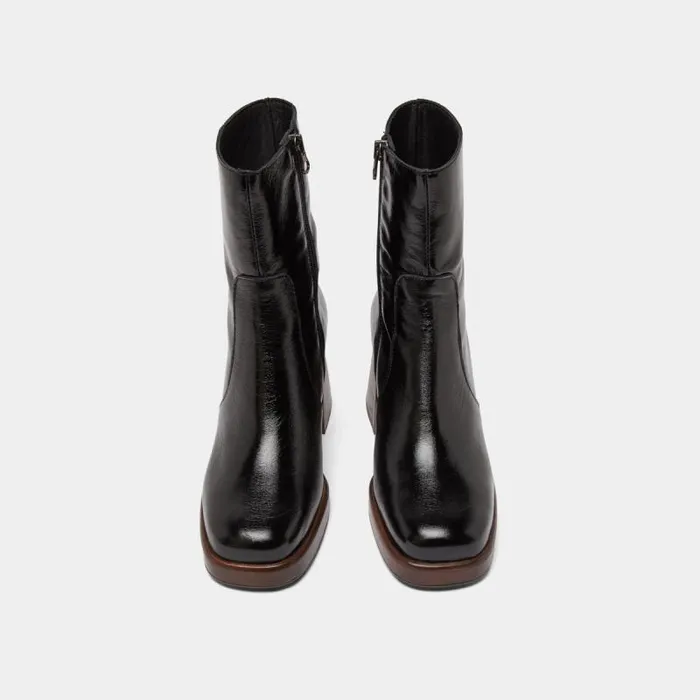Women Platform Ankle Boots Black JONAK Ankle Boots Lowboots