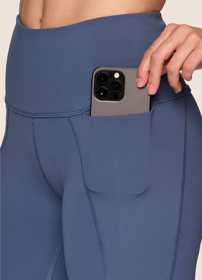Women Play Hard Tech Flex 78 Legging Blue RBX Active Leggings