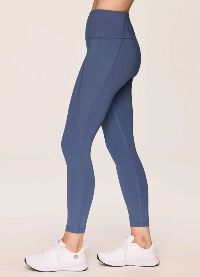 Women Play Hard Tech Flex 78 Legging Blue RBX Active Leggings