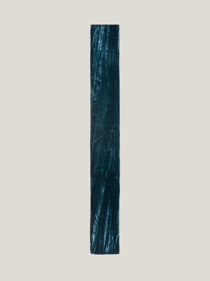 Women Plisse Velvet Scarf Teal Jigsaw Party