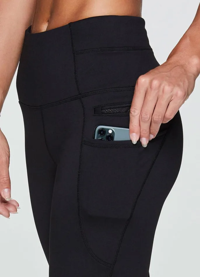 Women Plus Prime Hit The Road Fleece Legging Black RBX Active Leggings