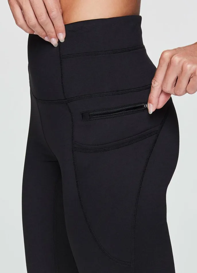 Women Plus Prime Hit The Road Fleece Legging Black RBX Active Leggings