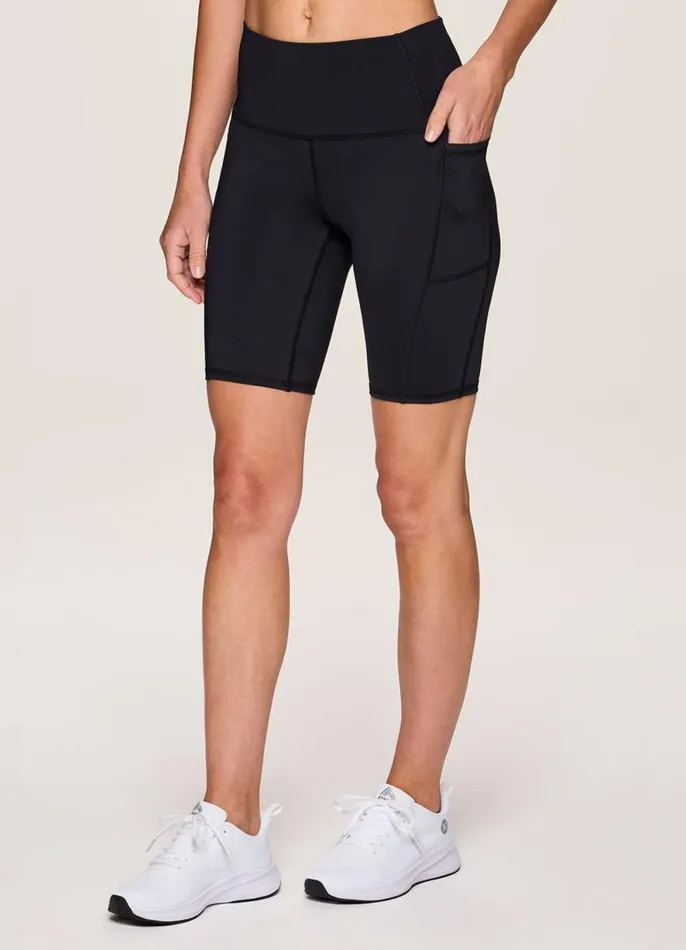 Women Prime Tech Flex Ultra Hold 9034 Bike Short Black RBX Active Shorts