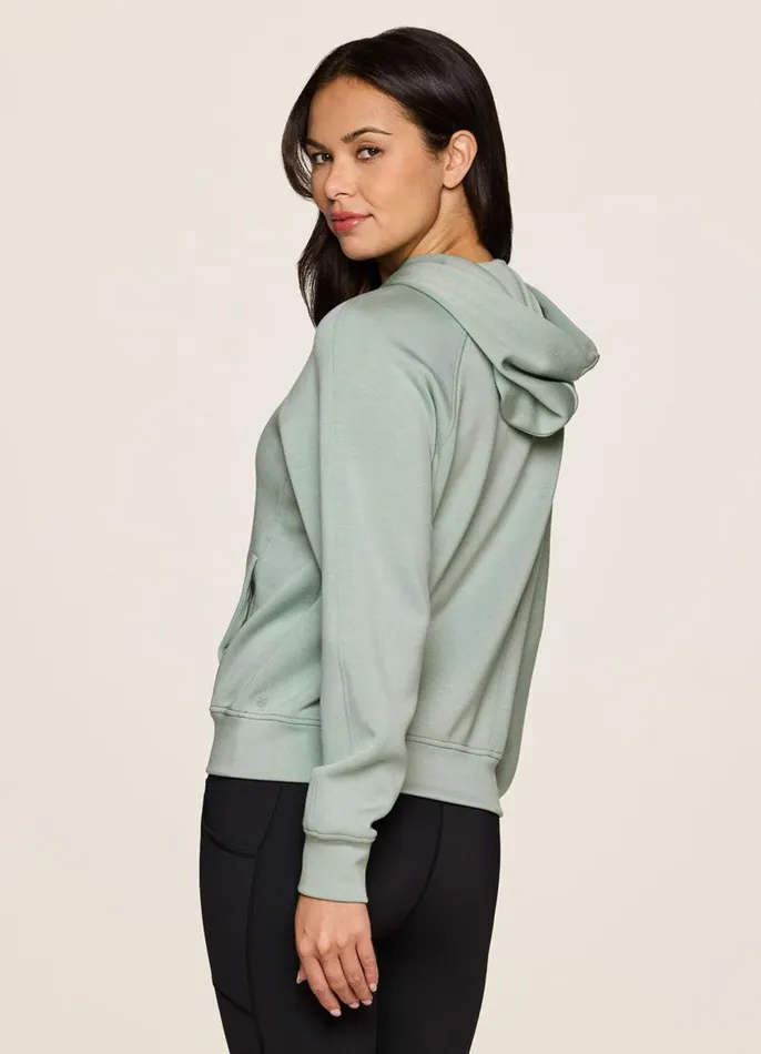Women Recharge Scuba Hoodie Jacket Sea Glass RBX Active Jackets