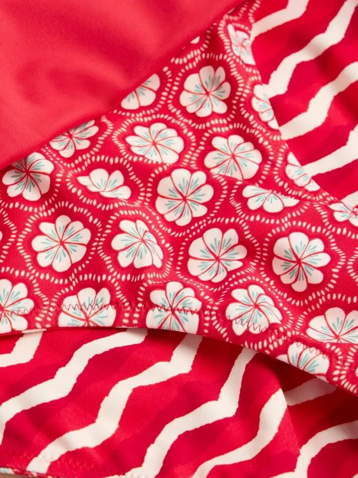 Women Reversible Fold Down Bottom Red Multi White Stuff Swimwear Women Reversible Fold Down Bottom Red Multi White Stuff Swimwear