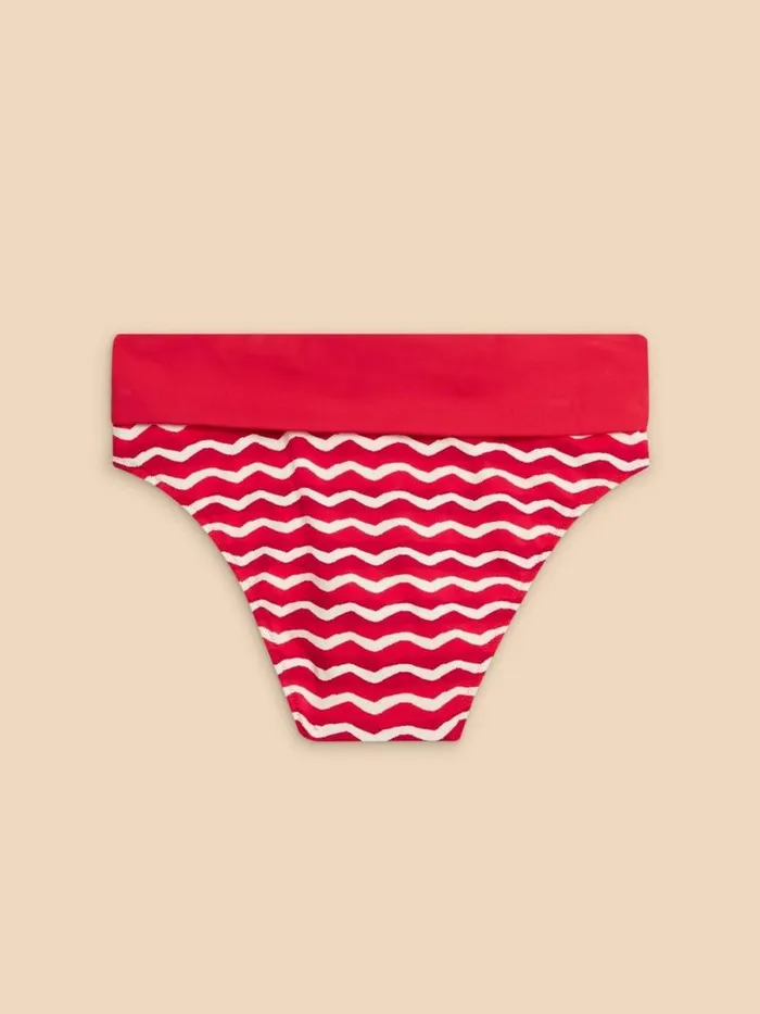 Women Reversible Fold Down Bottom Red Multi White Stuff Swimwear Women Reversible Fold Down Bottom Red Multi White Stuff Swimwear