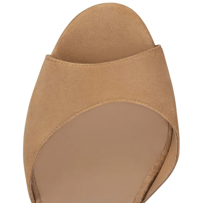 Women Sandaloo 130 Mm Sandals 8211 Veau Velours 8211 Lionne Christian Louboutin Platforms