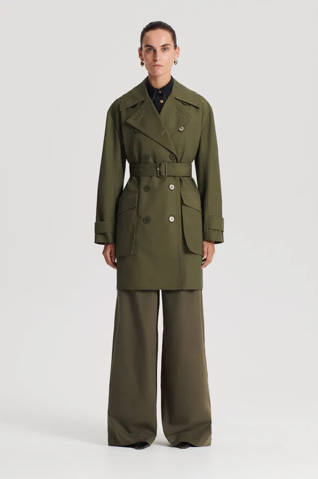 Women Scanlan Theodore TRENCH COAT JUNGLE Jackets Women Scanlan Theodore TRENCH COAT JUNGLE Jackets