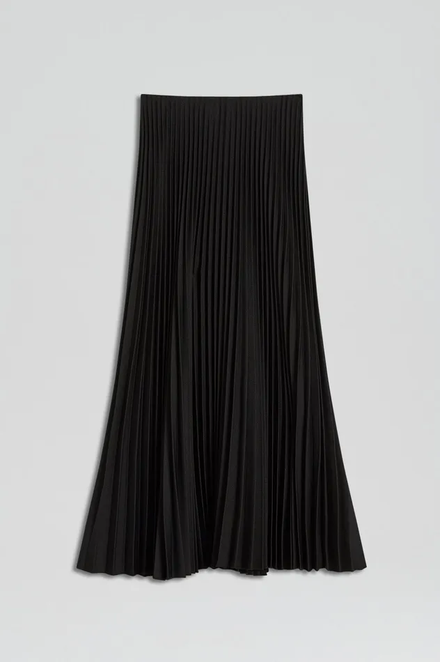 Women Scanlan Theodore TWILL PLEAT SKIRT BLACK Skirts Women Scanlan Theodore TWILL PLEAT SKIRT BLACK Skirts