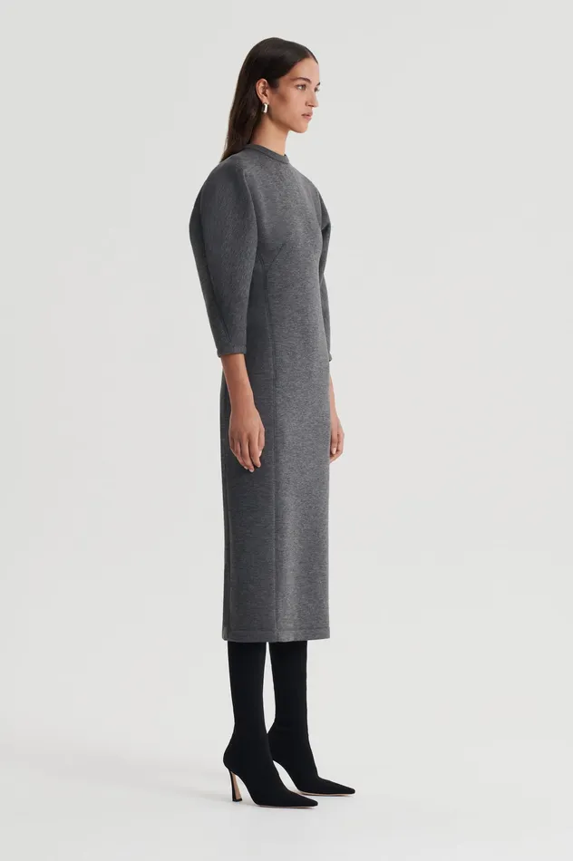 Women SCUBA COCOON SLEEVE DRESS GREY Dresses Scanlan Theodore Women SCUBA COCOON SLEEVE DRESS GREY Dresses Scanlan Theodore
