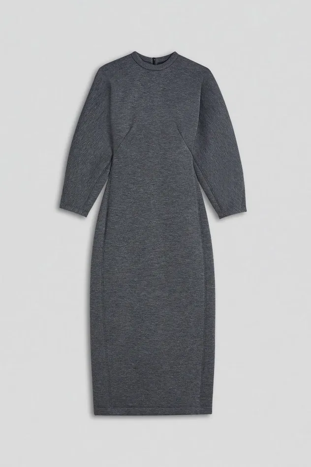 Women SCUBA COCOON SLEEVE DRESS GREY Dresses Scanlan Theodore Women SCUBA COCOON SLEEVE DRESS GREY Dresses Scanlan Theodore