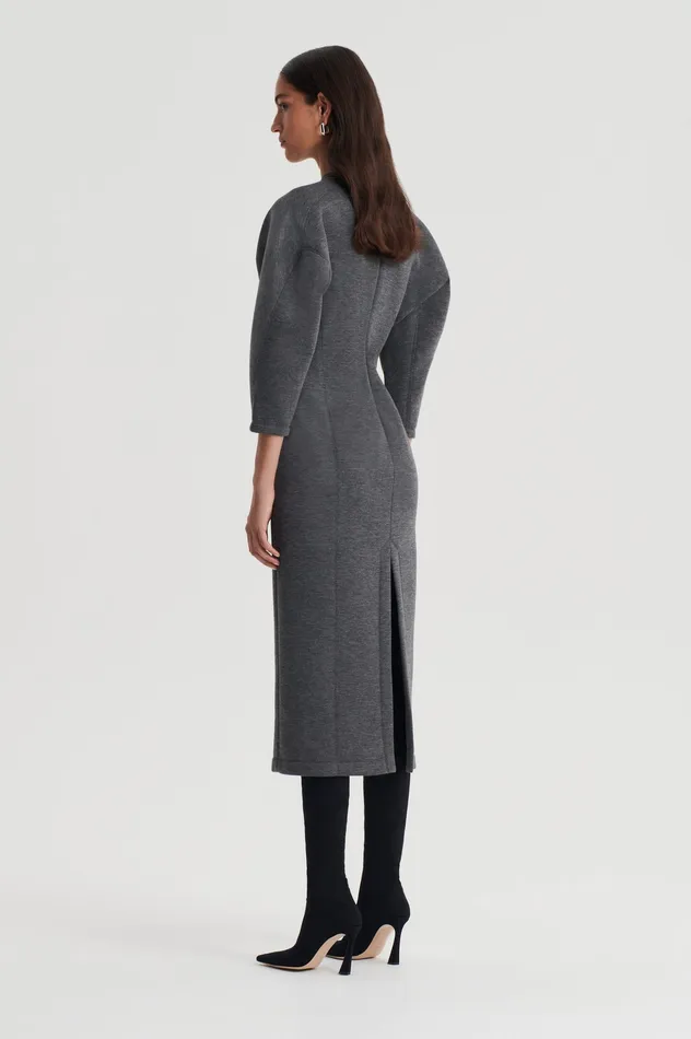 Women SCUBA COCOON SLEEVE DRESS GREY Dresses Scanlan Theodore Women SCUBA COCOON SLEEVE DRESS GREY Dresses Scanlan Theodore