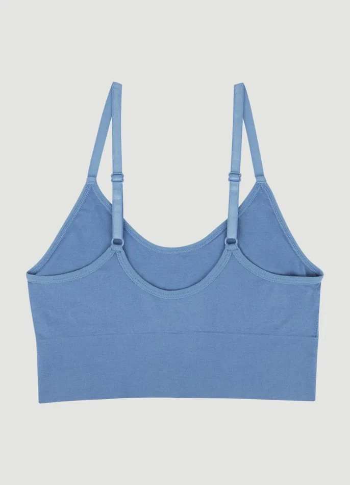 Women Seamless Longline Bralette 2Pack Bluegrey RBX Active Intimates