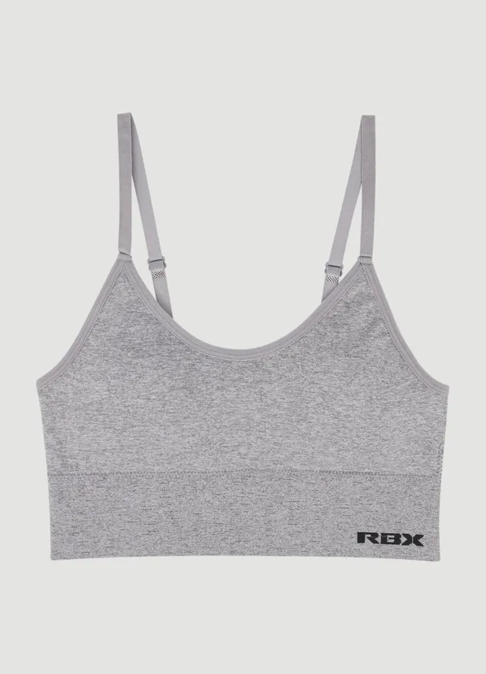 Women Seamless Longline Bralette 2Pack Bluegrey RBX Active Intimates
