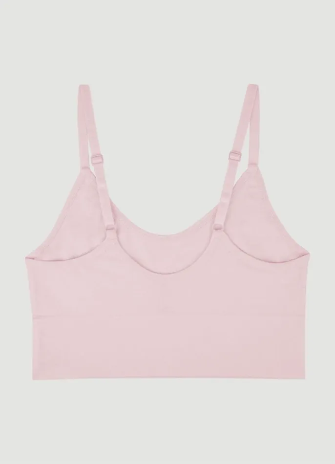 Women Seamless Longline Bralette 2Pack Pinkblack RBX Active Intimates