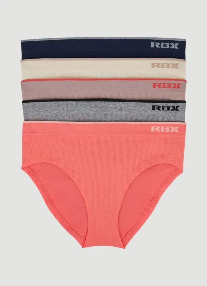 Women Seamless Ribbed Bikini 5Pack Multi RBX Active Intimates