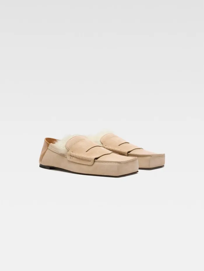 Women Shoes JACQUEMUS The Carr Loafers Dark Beige