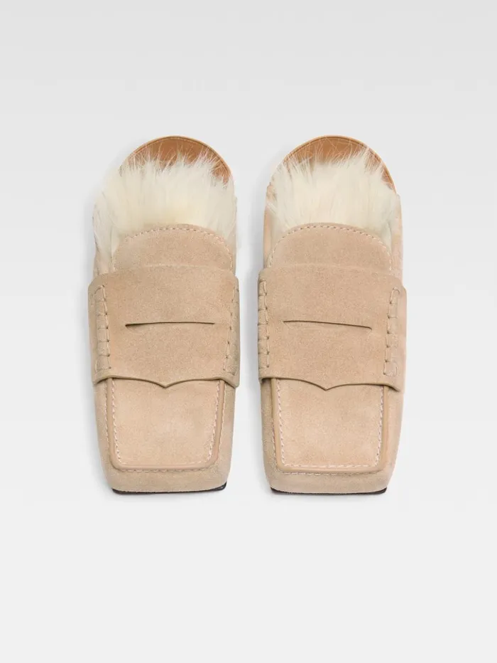 Women Shoes JACQUEMUS The Carr Loafers Dark Beige