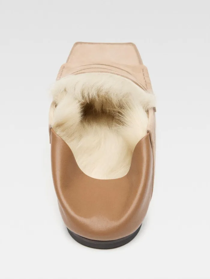Women Shoes JACQUEMUS The Carr Loafers Dark Beige